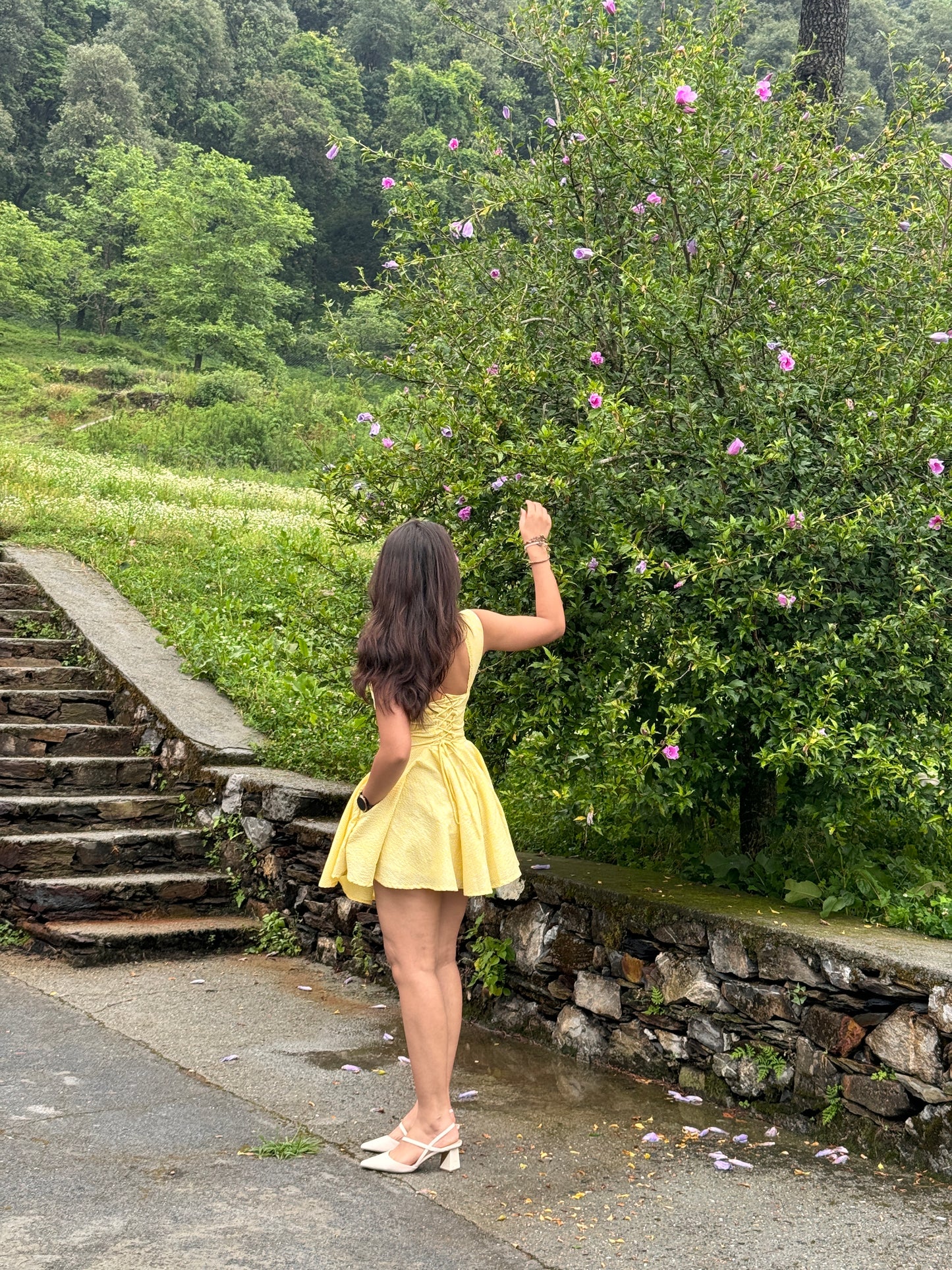 Lemon Yellow Mini Dress