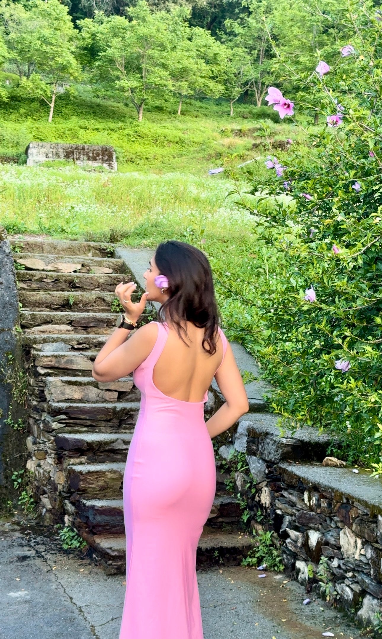 Lotus Pink Bodycon Dress