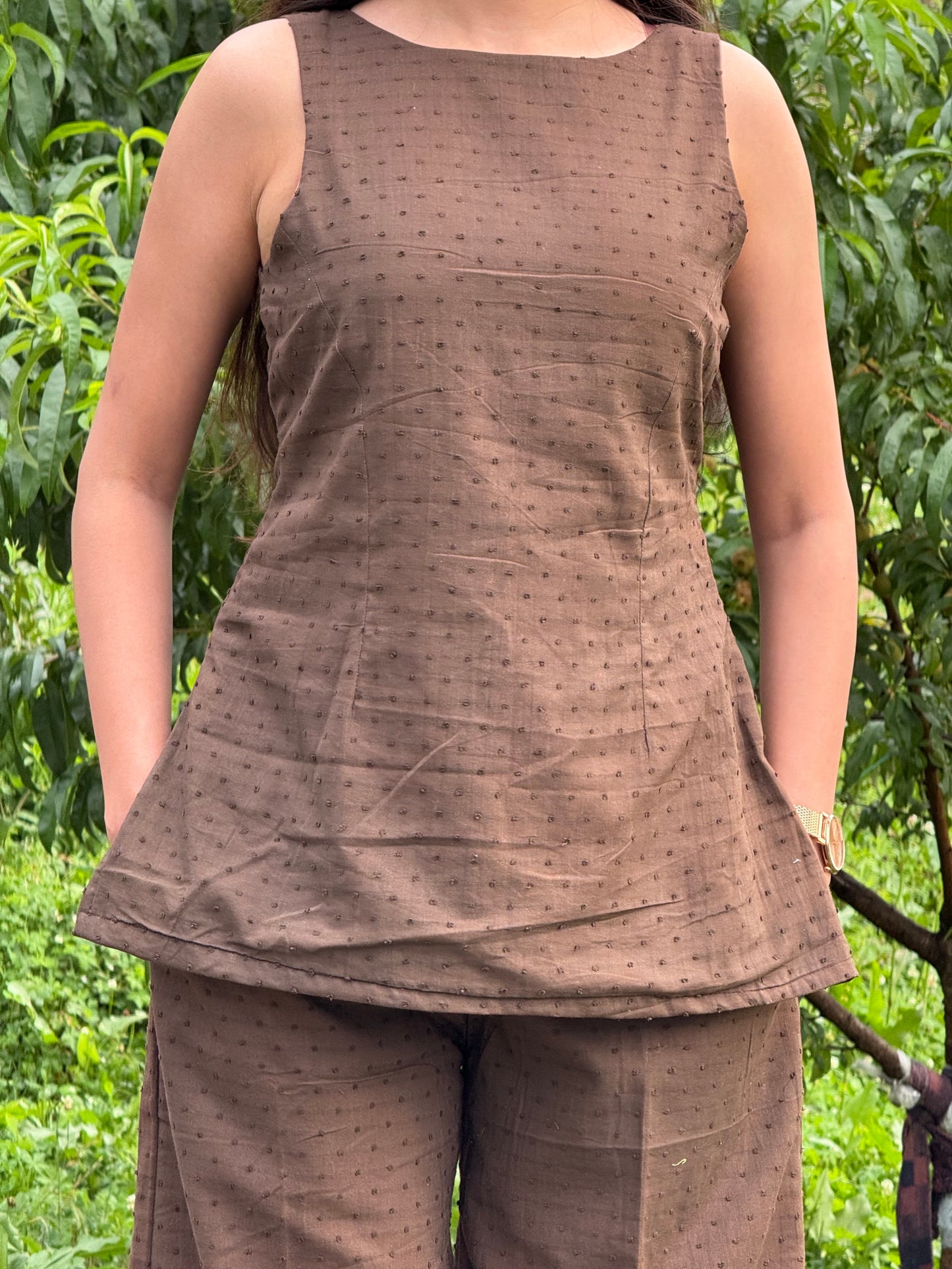 Woody Brown Co ord  Pant Set
