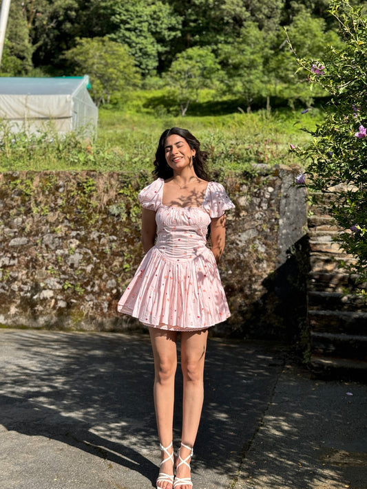 Barbie Short Peach Dress