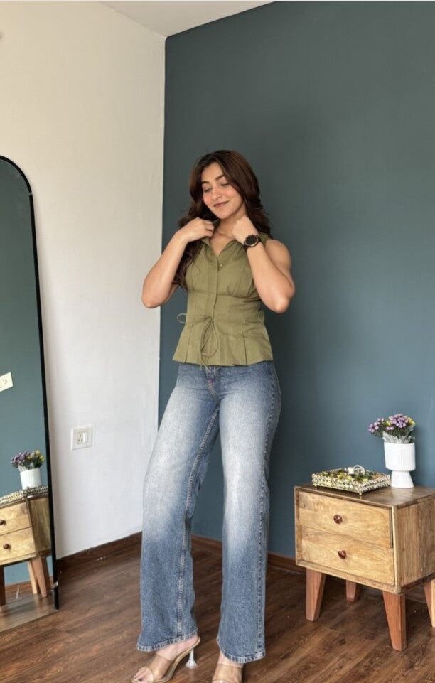 Olive Collared Shirt
