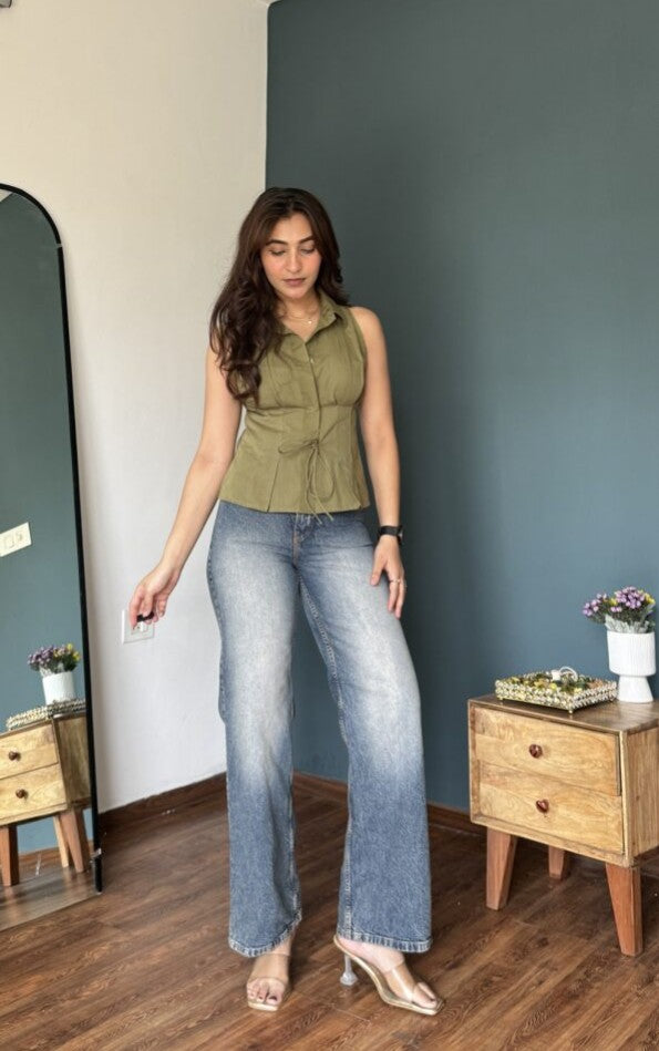 Olive Collared Shirt